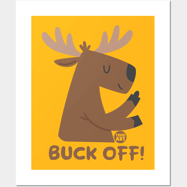 buck off Wall Art by toddgoldmanart